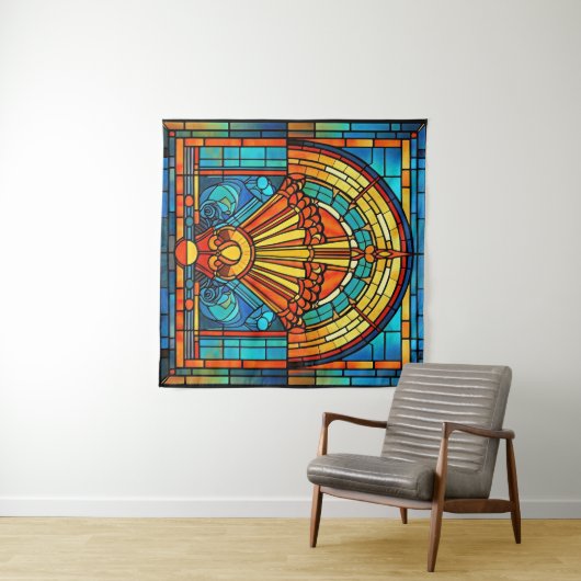 Art Deco Wandteppich (Beispiel (Horizontal))