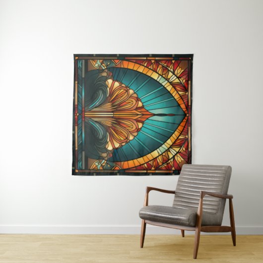 Art Deco Wandteppich (Beispiel (Horizontal))