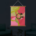 Art Deco Wandteppich Mit Holzrahmen<br><div class="desc">Design Art Deco mit geometrischen Formen und heißen Farben</div>