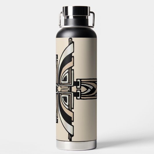 Art Deco Wasserflasche Trinkflasche (Rückseite)