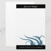 Art Deco Wave Briefpapier (Vorne/Hinten)