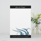Art Deco Wave Briefpapier (Stehend Vorderseite)