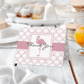 Art Deco Wave Patten Pink Flamingo Danko Karte