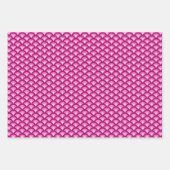 Art Deco Wave Pattern, Aqua, Maroon, Jade Green Geschenkpapier Set (Vorderseite 2)