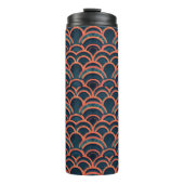 Art Deco Waves Thermal Tumbler Thermosbecher (Vorderseite)