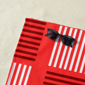 Art Deco Weave - Red Strandtuch (Beispiel)