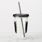 Art Deco Wedding Bridesmaid Gold Black Fevor 1920e Acryltrinkbecher (Links)