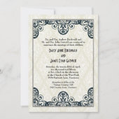 Art Deco Wedding Einladung (Vorderseite)