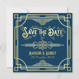 Art Deco Wedding Elegante Save The Date