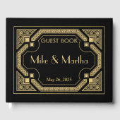 Art Deco Wedding Gästebuch (Vorderseite)
