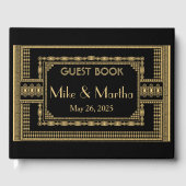 Art Deco Wedding Gästebuch (Vorderseite)