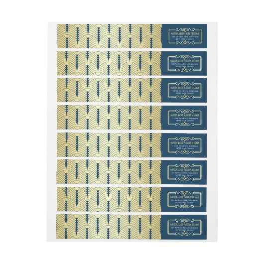 Art Deco Wedding Gold Delta (Bogen)