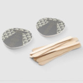 Art Deco Wedding Gray Roaring 20 Vintag Fächer (Non-assembled)