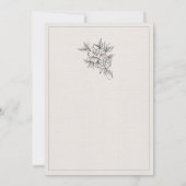Art Deco Wedding Invitation Template Einladung (Rückseite)