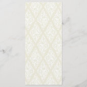 Art Deco Wedding Menü Menükarte (Rückseite)