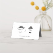 Art Deco Wedding Platzkarte (Rückseite)