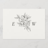 Art Deco Wedding Save the Date Card (Rückseite)