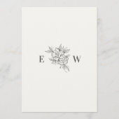 Art Deco Wedding Save the Date Card (Rückseite)