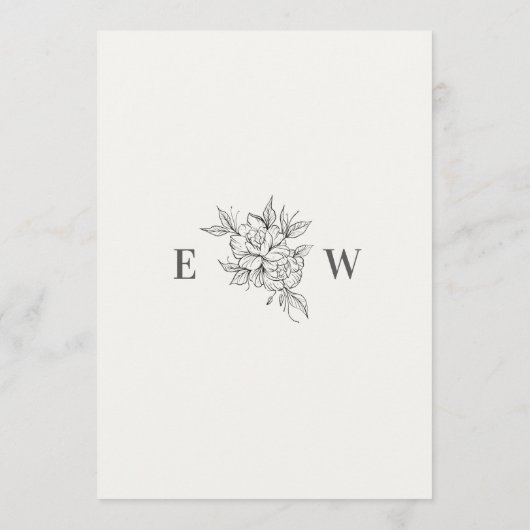 Art Deco Wedding Save the Date Card  (Rückseite)