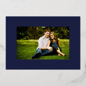 Art Deco Wedding Save the Date Foil Einladung (Rückseite)