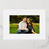 Art Deco Wedding Save the Date Foil Einladung (Rückseite)