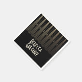 Art Deco Wedding Serviette (Ecke)