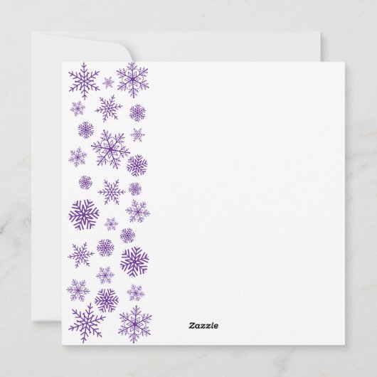 Art Deco Weihnachten Lila und Silver Haze (Rückseite)