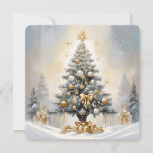 Art Deco Weihnachten Luxuriöse Gold Bows und Gesch (Vorderseite)