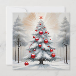 Art Deco Weihnachten Rote Ornamente Winter