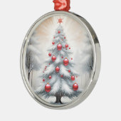 Art Deco Weihnachten Rote Ornamente Winter (Links)