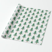 Art Deco Weihnachtsbaum Geschenkpapier (Ungerollt)