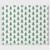 Art Deco Weihnachtsbaum Geschenkpapier (Flach)
