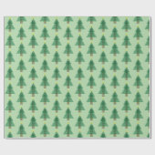 Art Deco Weihnachtsbaum Geschenkpapier (Flach)