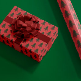 Art Deco Weihnachtsbaum Geschenkpapier