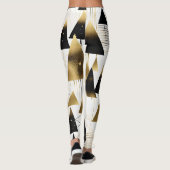 Art Deco Weihnachtsbaum Leggings (Rückseite)