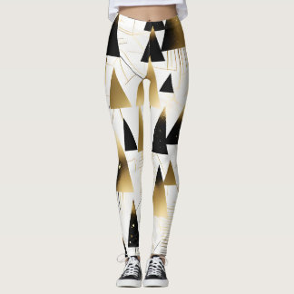 Art Deco Weihnachtsbaum Leggings