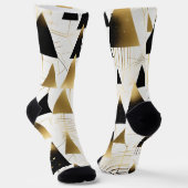 Art Deco Weihnachtsbaum Socken (Gewinkelt)