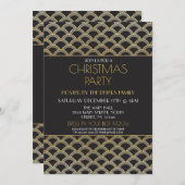 Art-Deco-Weihnachtsgatsby-Party Einladung der 1920 (Vorne/Hinten)