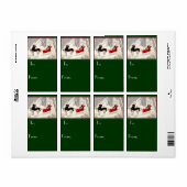 Art Deco Weihnachtsgeschenke Tags (Vorne)