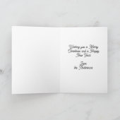 Art Deco Weihnachtsmalerei von Florine Stettheimer Karte (Innenseite)