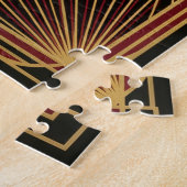 Art Deco Weihnachtsschlitten Puzzle (Seite)