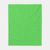 Art Deco Wellenmuster - Jade grün Fleecedecke (Vorderseite)