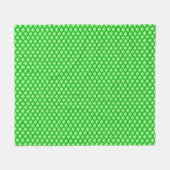 Art Deco Wellenmuster - Jade grün Fleecedecke (Vorderseite (Horizontal))