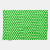 Art Deco Wellenmuster - Jade grün Geschirrtuch (Horizontal)