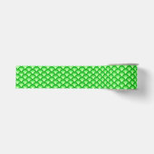 Art Deco Wellenmuster - Jade grün Ripsband (Vorderseite)