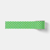 Art Deco Wellenmuster - Jade grün Ripsband (Vorderseite)