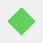 Art Deco Wellenmuster - Jade grün Serviette (Ecke)