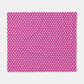 Art Deco Wellenmuster - Magenta und Rosa Fleecedecke (Vorderseite (Horizontal))
