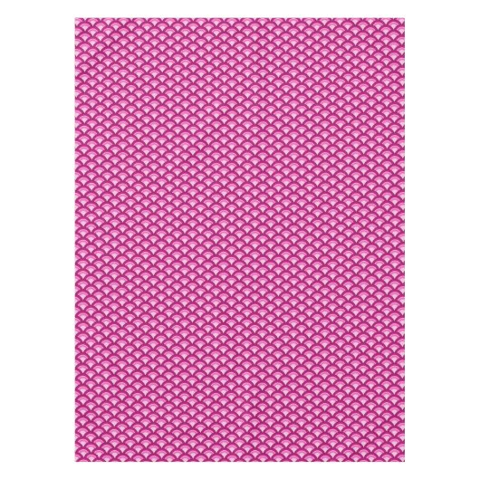 Art Deco Wellenmuster - Magenta und Rosa Tischdecke (Vorderseite)