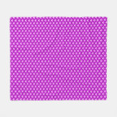 Art-Deco-Wellenmuster - Orchideenfarben Fleecedecke (Vorderseite (Horizontal))